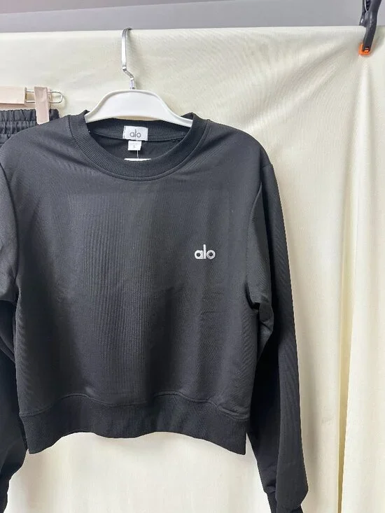 ALO Black Sweat Shorts — Size S - Picture 3 of 3